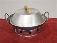 14" Wok with Stand and Lid. Not a matching Set,