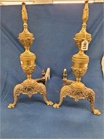Ornate French Andirons