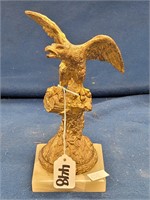 7.5" Guilded Eagle on Alabaster Stand