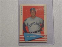 1961 FLEER GREATS RED RUFFING NO.74 VINTAGE