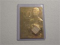 ROBERTO CLEMENTE 23KT GOLD AUTHENTIC RELIC