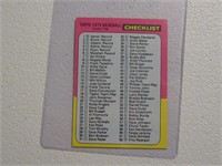 1975 TOPPS MINI CHECKLIST 1-132 MARKED NO.126