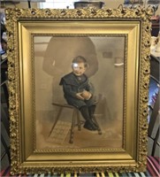 Plastic Framed print of a child