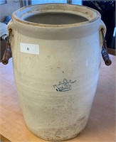 VINTAGE 5 GALLON CHURN WITH WOODEN HANDLES NO SHIP