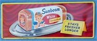 RARE ORIGINAL SUNBEAM BREAD STORE DISPLAY SIGN 30"