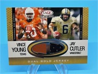 Vince Young Jay Cutler Dual Gold Jersey 08/25