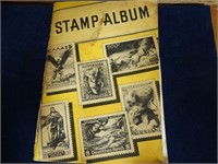 Vintage Stamp Album with Stamps of the World