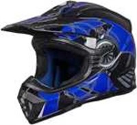 ULN - Youth Dirt Bike Helmet Blue