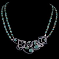 Sterling Amazonite Necklace