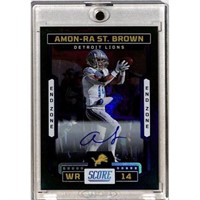 2023 Score Amon-ra St. Brown Rookie Auto 5/6