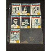 (7) 1973 Topps Baseball All Time Greats