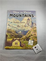 How to Paint Mountains vintage art book