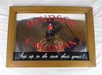 Vintage Windsor Canadian Bar Mirror Mountie