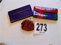 (3) Vintage Eel Skin Wallet Lot