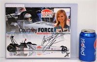 Courtney Force Signed Advertising w Beckett
