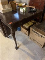 Hallway table/desk, drop leaf with extra leaves