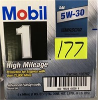mobil1 high mileage sae 5w-30 motor oil 6 qts