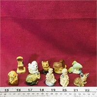 Lot Of 10 Red Rose Tea Figurines (Vintage)