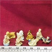 Lot Of 8 Red Rose Tea Figurines (Vintage)