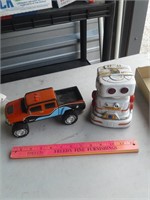 TOY ROBOT AND TOY TRUCK
