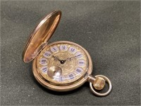 VINTAGE 17 JEWELS MONTIQUE POCKET WATCH 1.75in W