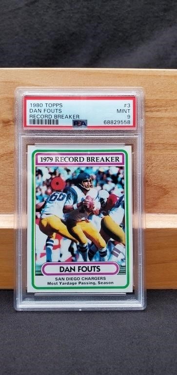 1980 Topps #3 Dan Fouts Record Breaker PSA 9