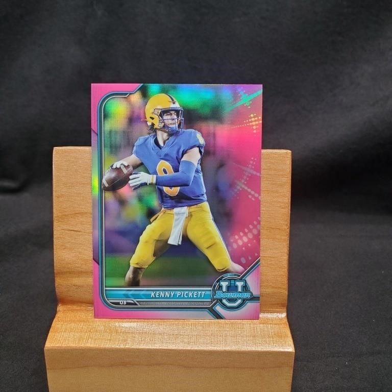 2022 Topps Bowman U 91 Kenny Pickett PINK Parallel