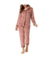 medium Nightgown,Fleece Women Pyjamas Sets Autumn