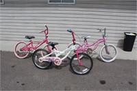 3 Youth girls bikes