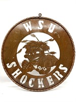 WSU Shockers Metal Sign 24” x 25”