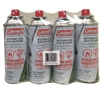 4-Pk Coleman Butane Gas, 250g