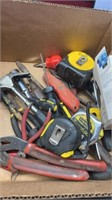 Hand tools, Stanley measuring tapes, nail puller,