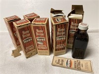 7-Vintage Hires root beer extract in bottles