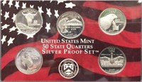 2007 Silver US State Quarter Proof Set