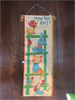 Vintage How Tall Am I Growth Chart