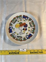 Vintage Snoopy - Happy Birthday Train - Plate