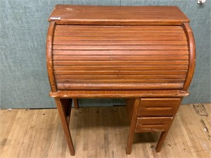 Small Vintage Roll Top Desk