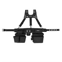 $90  16-Pocket Black Tool Belt with Suspenders