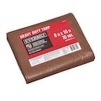 8 Ft. X 10 Ft. Brown/silver Heavy Duty Tarp