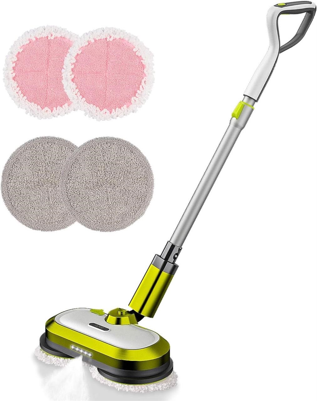 Cordless Electric Mop  Spin Mop with LED