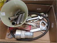 Lot: Terminal Cleaner, Sockets, Wrenches