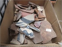 Box Lot of Very Old Pottery Shards,Native American