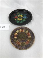 Two decorative trays