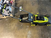 Ryobi 18V Lawnmower with Battery and Charger