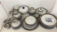 Salem Stoneware with eagle design: plates, bowls,