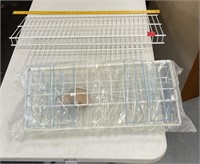 White Wire Laundry Shelves