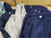 6 sweatshirts. Look new. Youth size 10 12 and 14