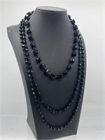 Antique glass beaded necklaces