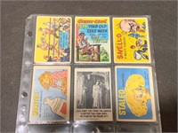 Lot of 6 Assorted 50/60's Trading Cards: Munsters,