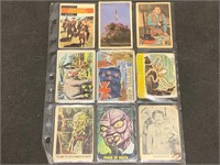 Lot of 9 Assorted 50/60's Trading Cards: Union Pac